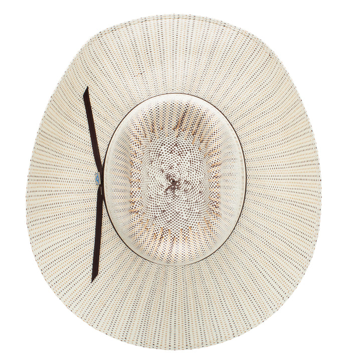 Resistol Natural and Brown Edgewood Straw Hat