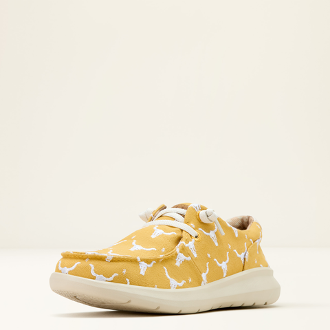 Ariat Women's Mustard Steerhead Doodle Hilo Shoe