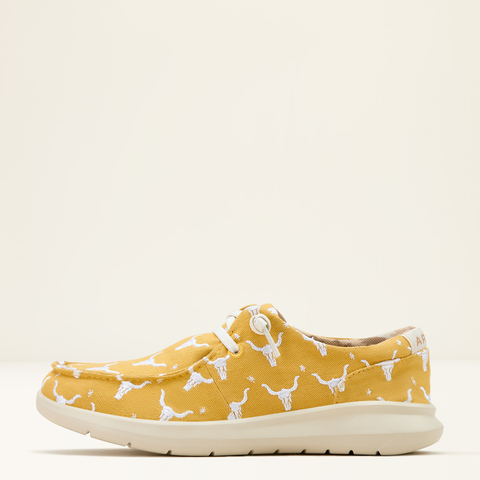 Ariat Women's Mustard Steerhead Doodle Hilo Shoe