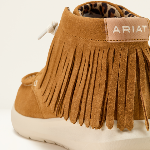 Ariat Women's Wheat Suede Fringe High Top Hilo Shoe