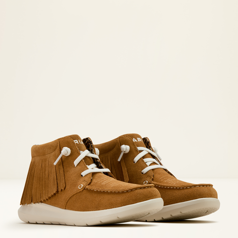 Ariat Women's Wheat Suede Fringe High Top Hilo Shoe
