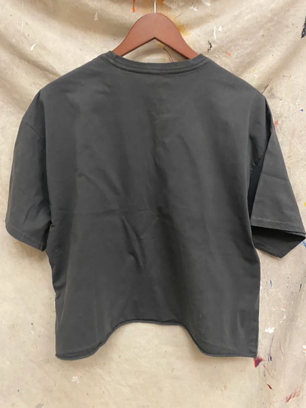 Country Deep Women's Black Shoulda Crop Tee