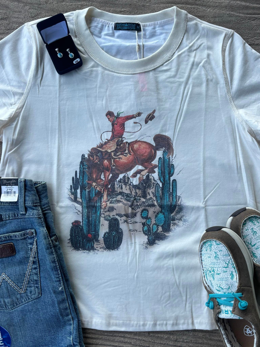 Fashion Express Women's Desert Bronc Tee