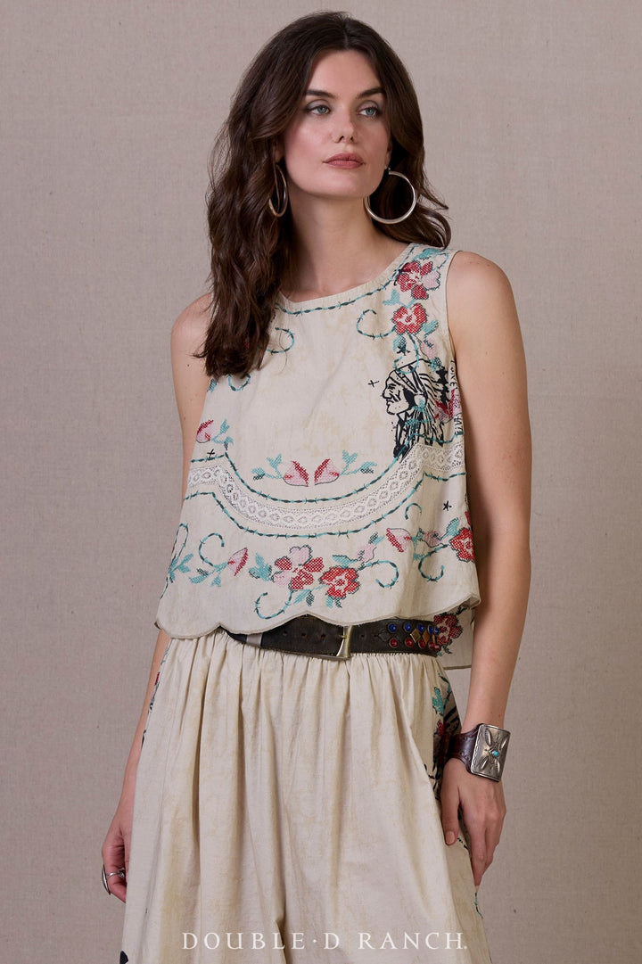 Double D Ranchwear Baby's Breath Roadside Relics Top