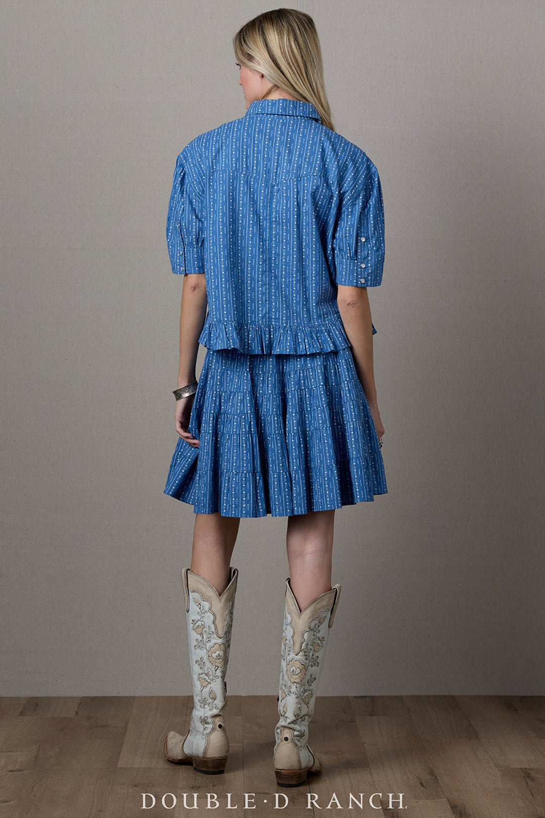 Double D Ranchwear Bunting Blues Top