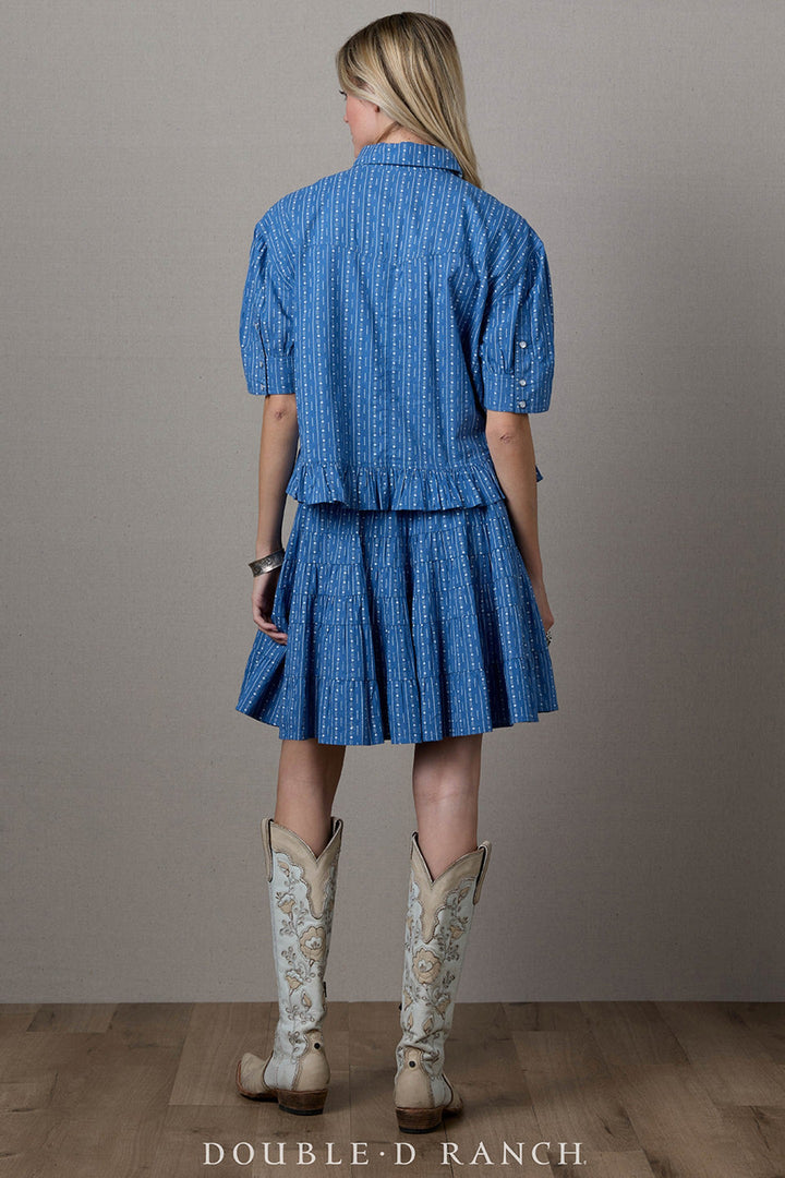Double D Ranchwear Bunting Blues Top