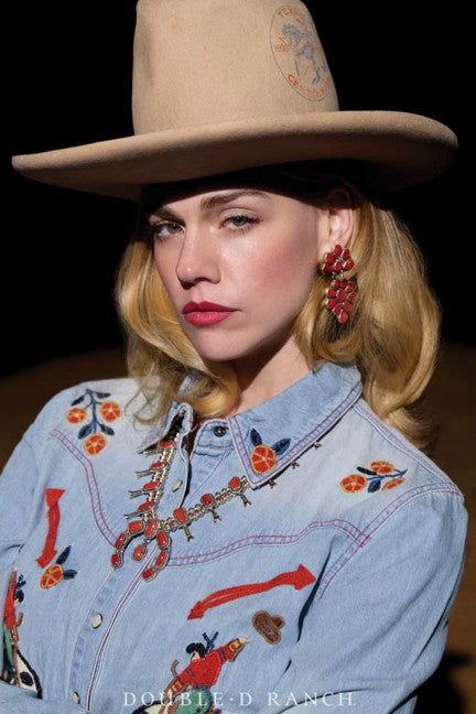 Double D Ranchwear Denim Midnight Ride Top