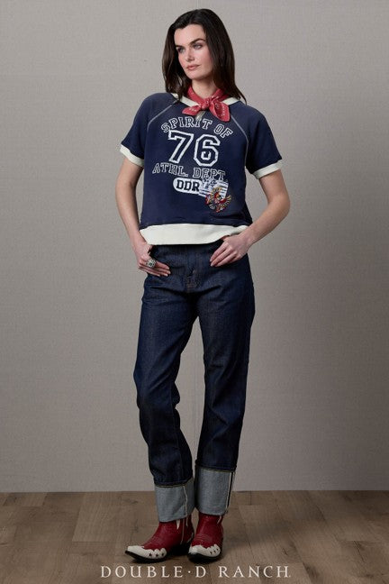 Double D Ranchwear Flag Blue Spirit of '76 Short Sleeve Sweatshirt