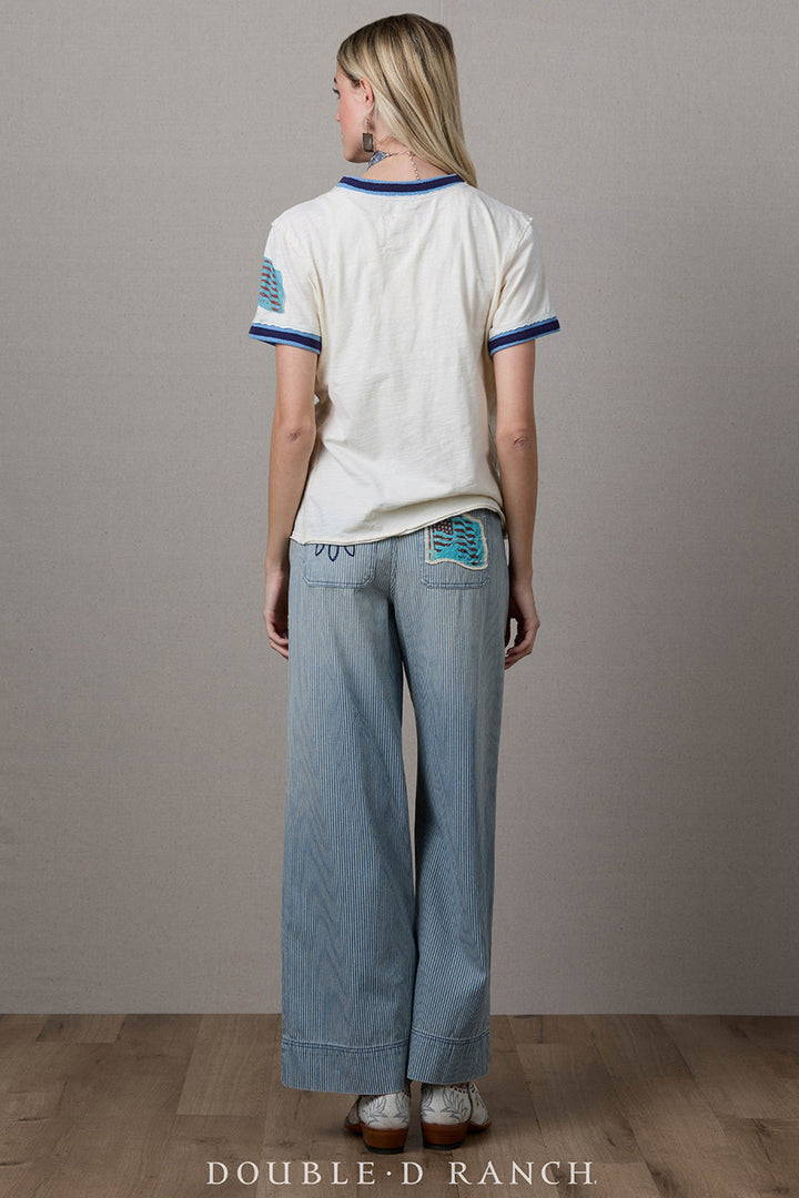 Double D Ranchwear String American Tapestry Tee