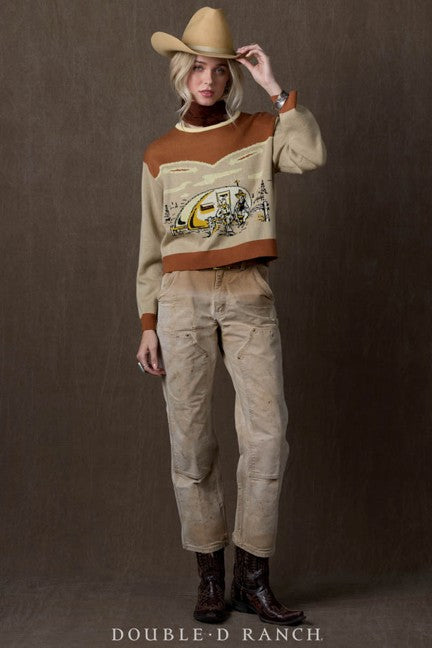 Double D Ranchwear Buff Mud Pump Sweater