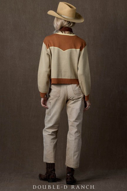 Double D Ranchwear Buff Mud Pump Sweater