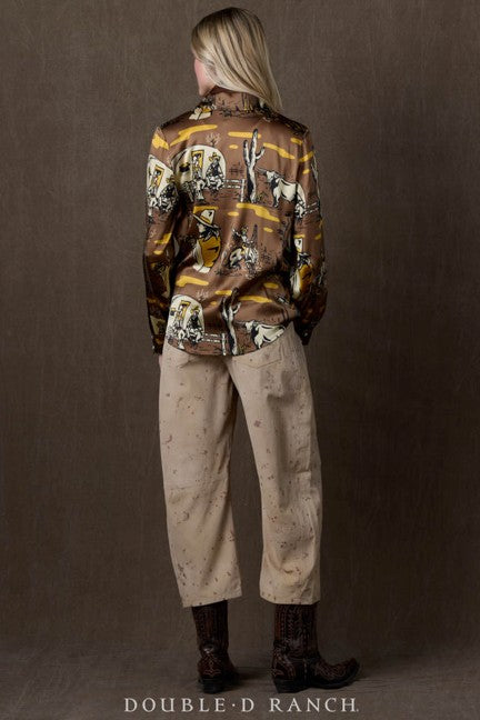 Double D Ranchwear Women's Oil Camp Blouse