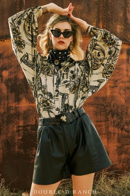 Double D Ranchwear Women's Petro Plaid Blouse