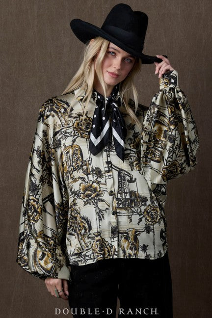 Double D Ranchwear Women's Petro Plaid Blouse