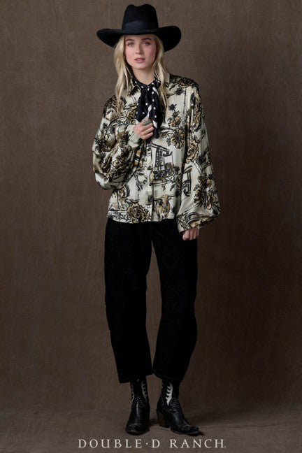Double D Ranchwear Women's Petro Plaid Blouse