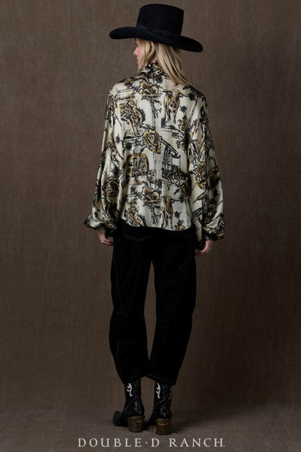 Double D Ranchwear Women's Petro Plaid Blouse