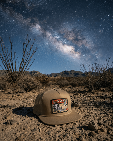 Lazy J Ranch Tan Big Bend Classic Rope Trucker Hat