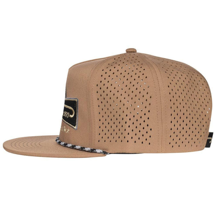 Lazy J Ranch Tan Diamond Banner Performance Classic Rope Trucker Hat