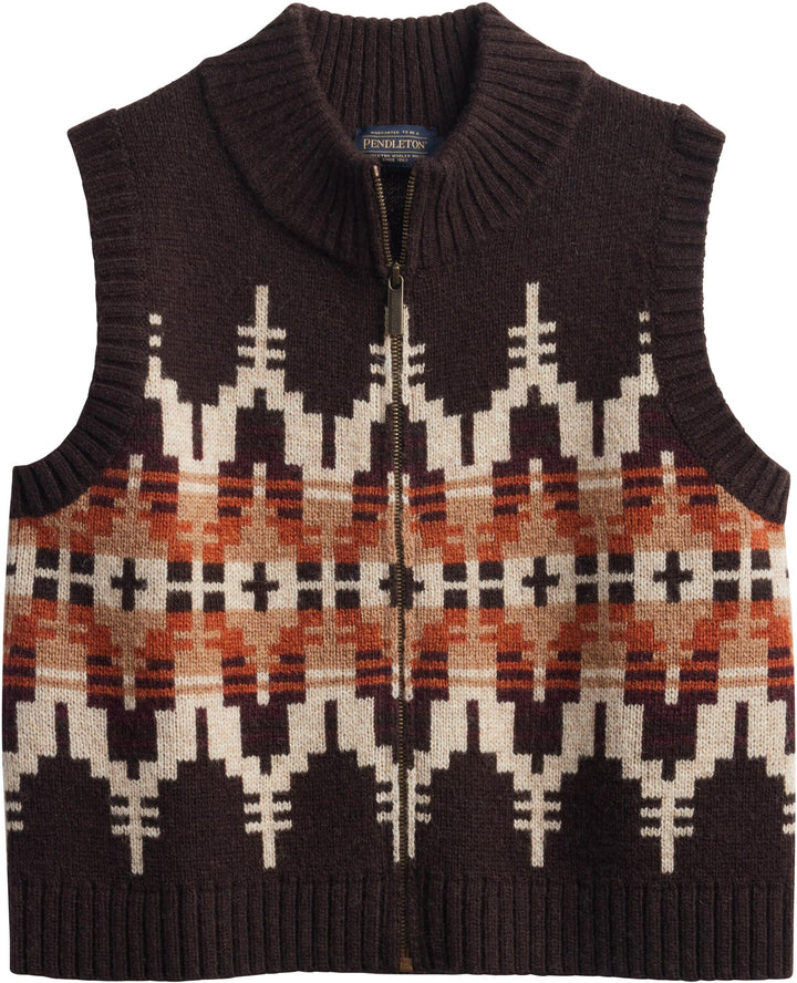 Pendleton Women's Chocolate Shetland Collection Vest