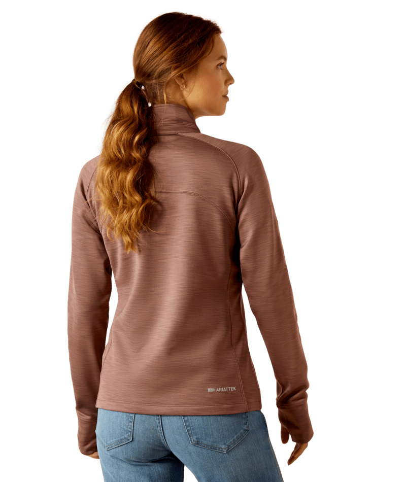 Ariat Women's Twilight Mauve Tek Team 1/2 Zip Sweatshirt