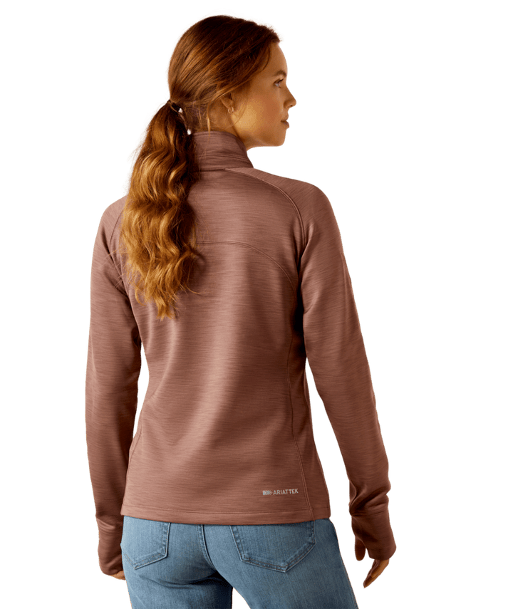 Ariat Women's Twilight Mauve Tek Team 1/2 Zip Sweatshirt