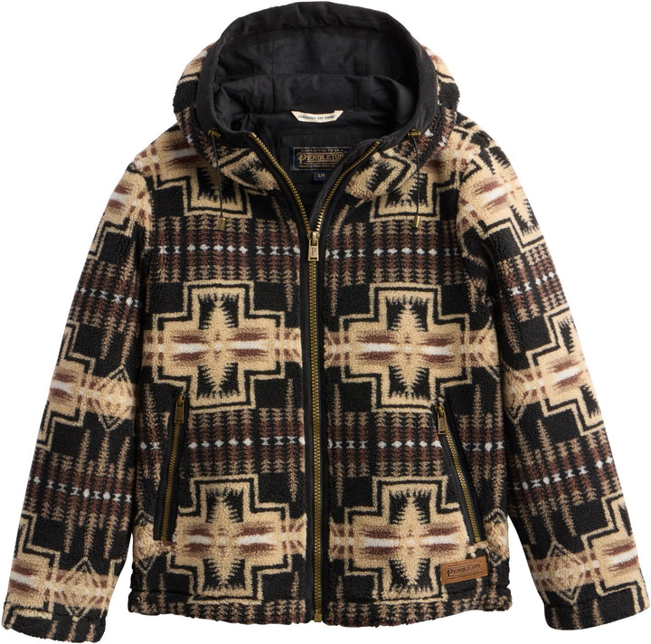 Pendleton Women's Black and Tan Harding Cottonwood Fleece Jacket