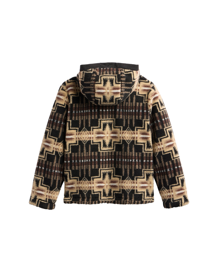Pendleton Women's Black and Tan Harding Cottonwood Fleece Jacket
