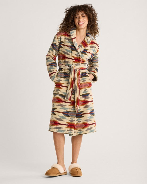 Pendleton Women's Oatmeal Wyeth Trail Cotton Terry Robe