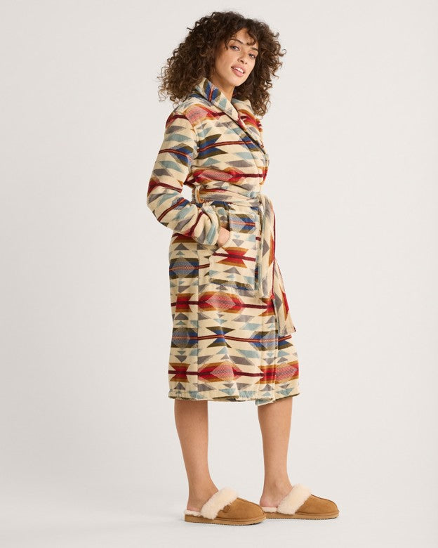 Pendleton Women's Oatmeal Wyeth Trail Cotton Terry Robe