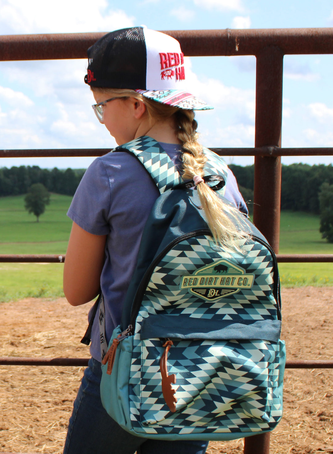 Red Dirt Hat Co Turquoise Aztec Backpack