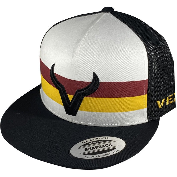 Vexil Maroon and Yellow Stripes Hat