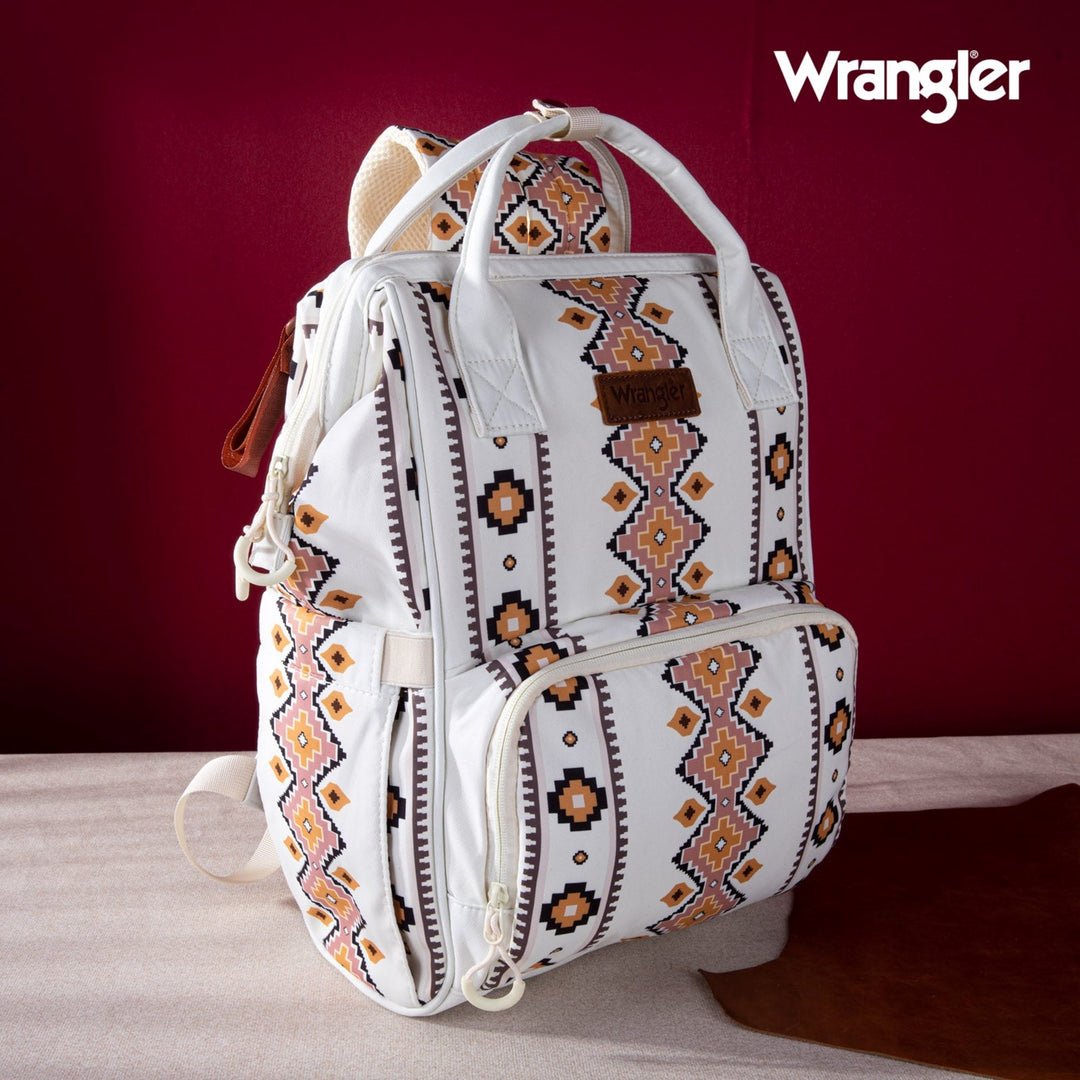 Wrangler Tan Aztec Printed Callie Backpack