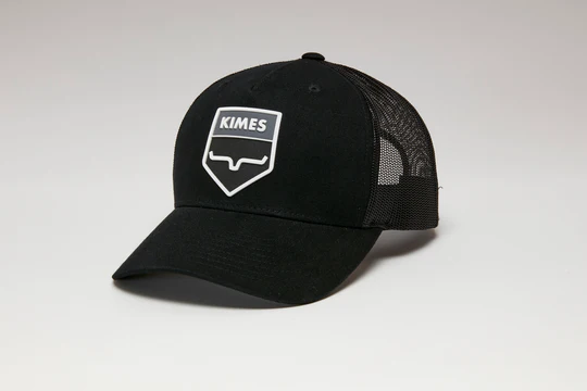 Kimes Ranch Black Wedge Trucker Hat