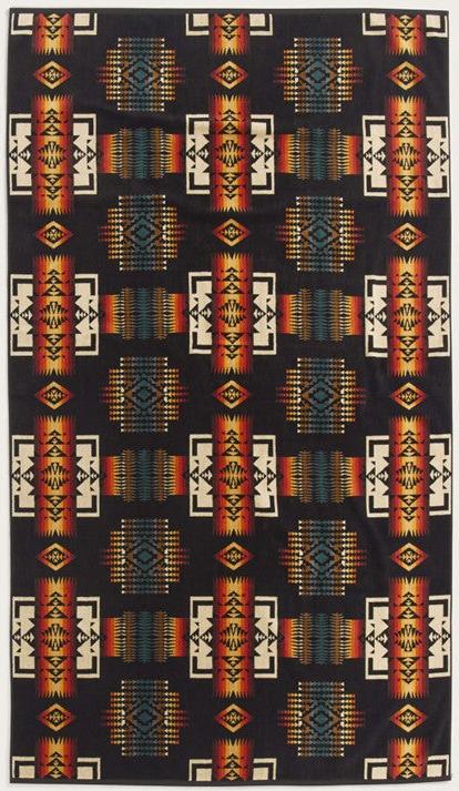 Pendleton Black Chief Joseph Oversized Spa Towel