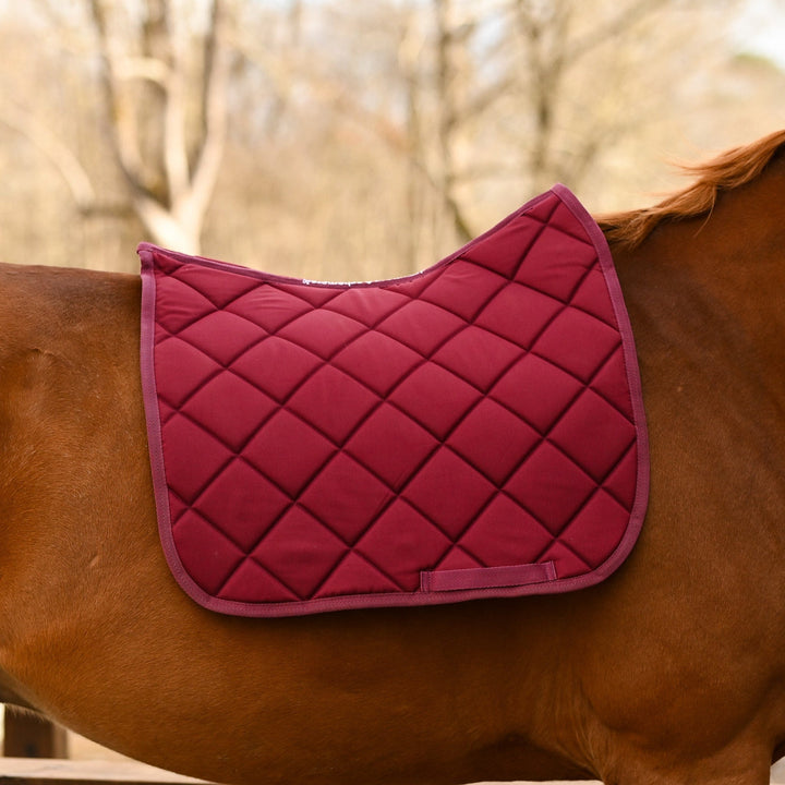 Dreamers & Schemers Burgundy English Saddle Pad
