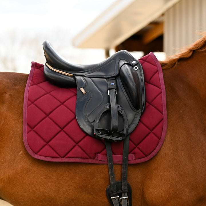 Dreamers & Schemers Burgundy English Saddle Pad