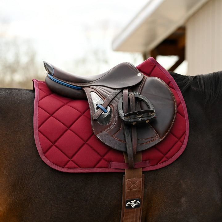 Dreamers & Schemers Burgundy English Saddle Pad