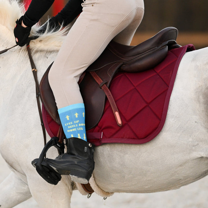 Dreamers & Schemers Burgundy English Saddle Pad