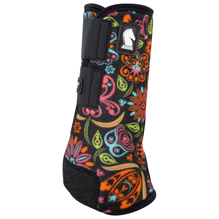 Classic Equine Full Set Legacy2 Support Boots-Neon Flower