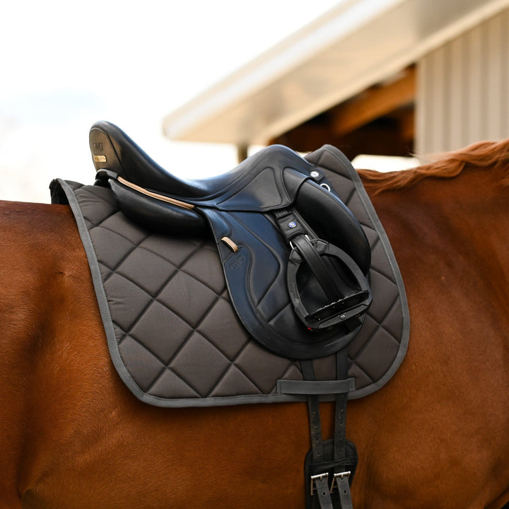 Dreamers & Schemers Dark Gray English Saddle Pad