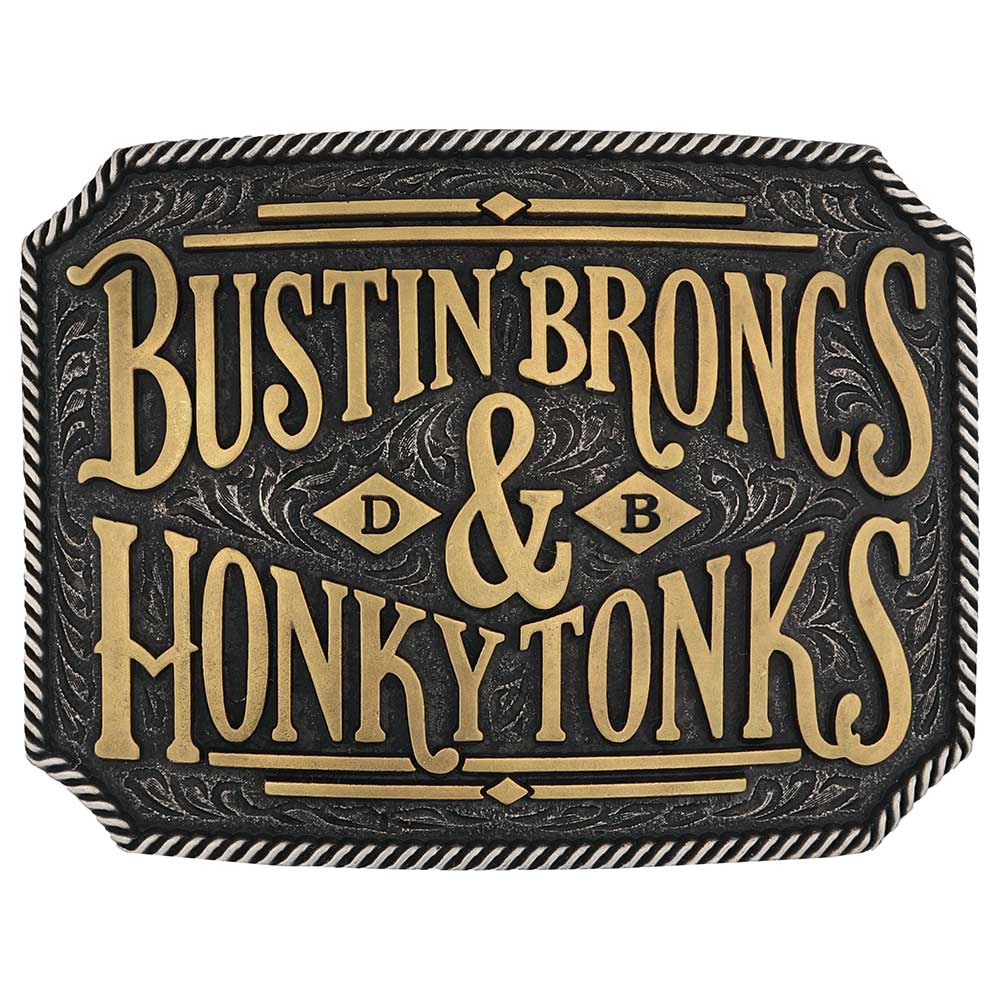 Montana Silversmiths Broncs and Tonks Attitude Belt Buckle