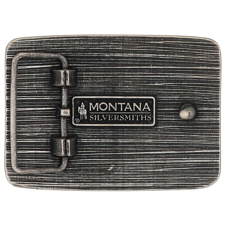 Montana Silversmiths Buckin' Stock Sttitude Belt Buckle