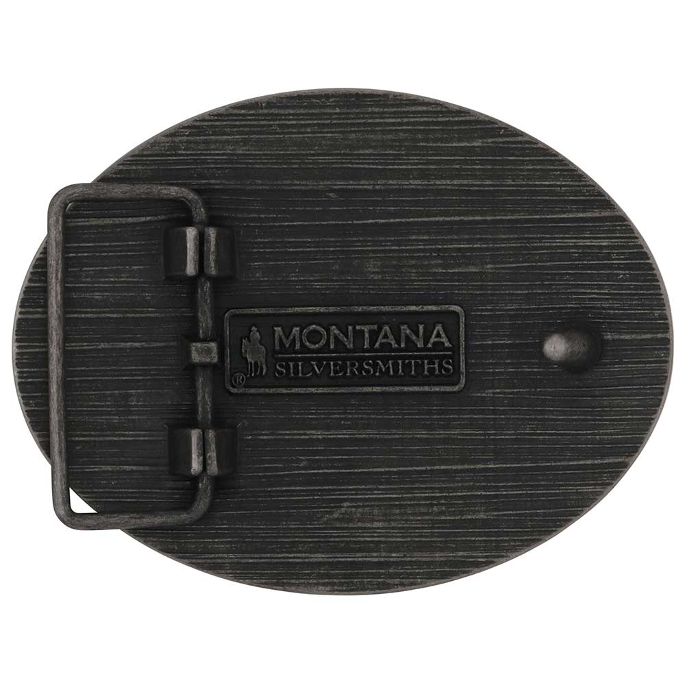 Montana Silversmiths Land and Cattle Whiskey Ranch Belt Buckle