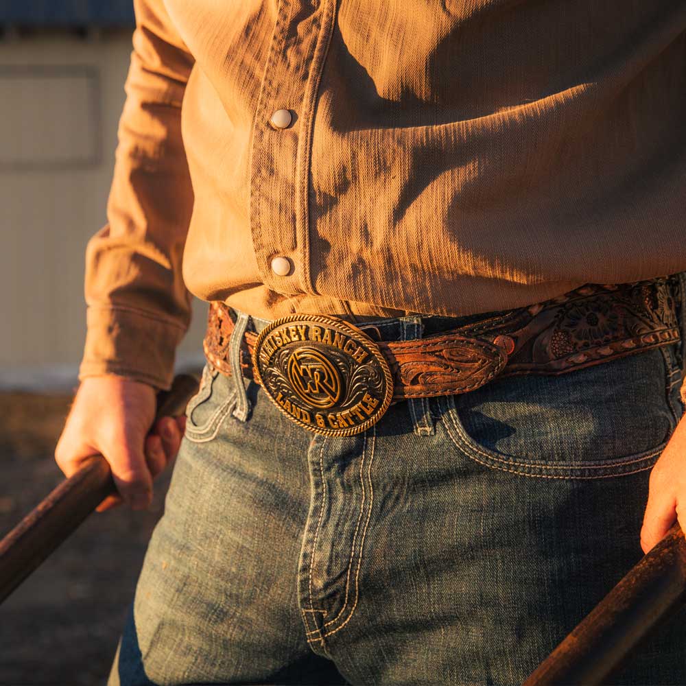 Montana Silversmiths Classic Whiskey Ranch Attitude Buckle