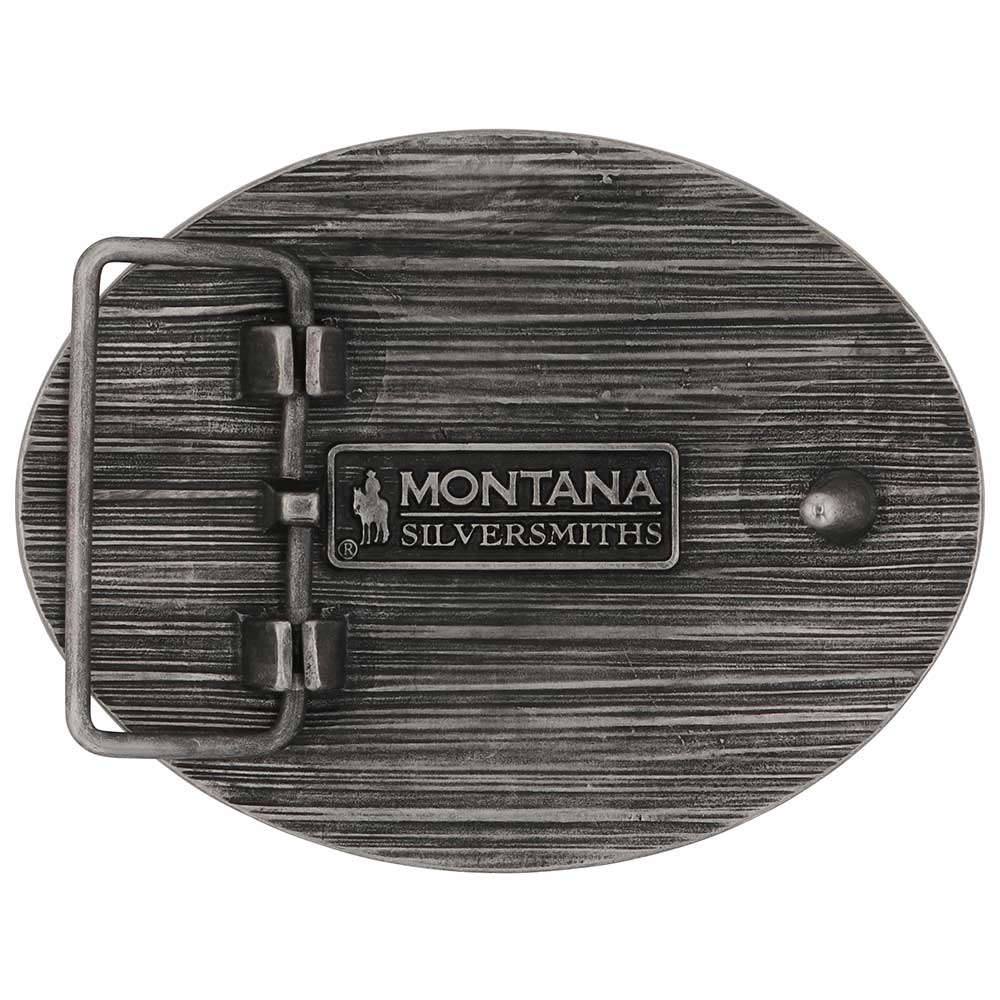 Montana Silversmiths Loco Gringos Whiskey Bent Belt Buckle