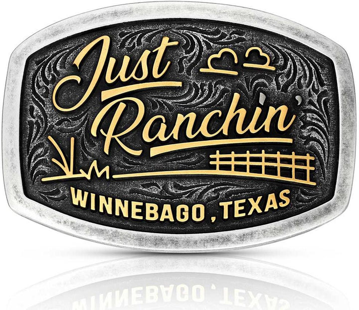 Montana Silversmiths Dale Brisby Texas Homestead Attitude Buckle