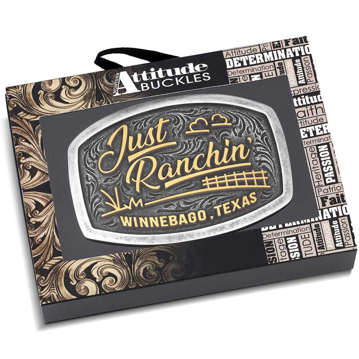 Montana Silversmiths Dale Brisby Texas Homestead Attitude Buckle