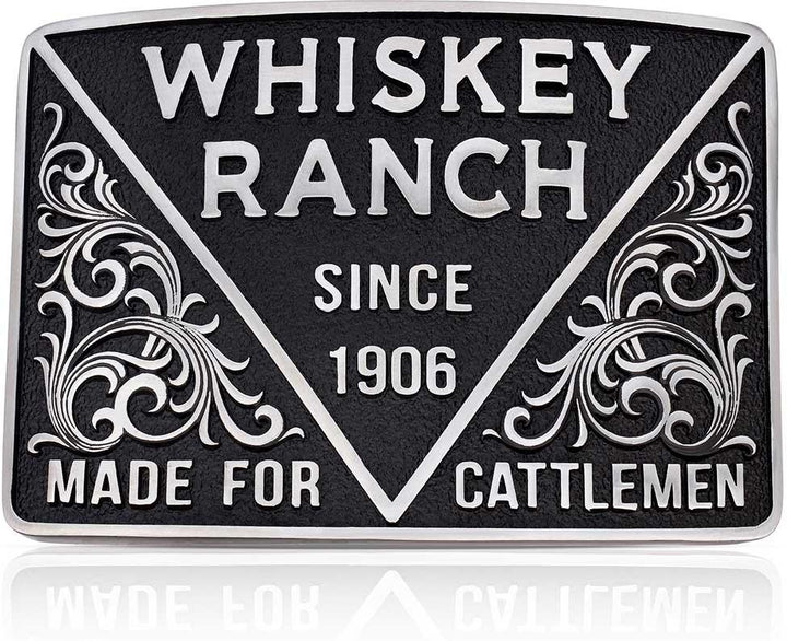Montana Silversmiths 1906 Cattlemen Whiskey Ranch Attitude Buckle