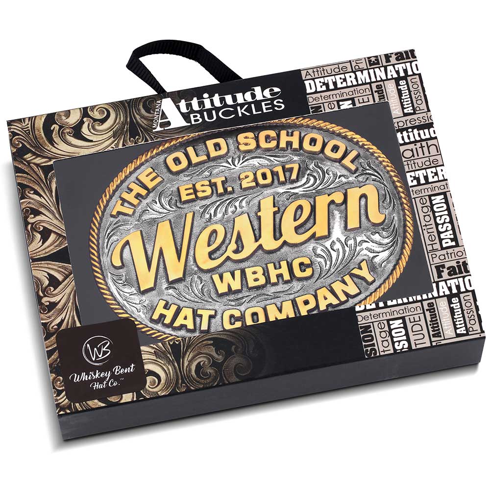 Montana Silversmiths Western Way Whiskey Bent Attitude Buckle