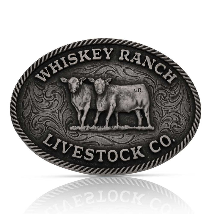 Montana Silversmiths Livestock Co. Whiskey Ranch Buckle